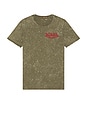 view 4 of 5 Dragon Washed Tee in Olive Night Mineral Wash