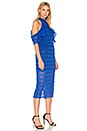view 2 of 4 Cold Shoulder Lace Dress in Blue