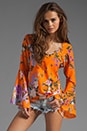 view 1 of 4 Sara Bell Sleeve Top in Orange