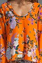 view 3 of 4 Sara Bell Sleeve Top in Orange