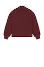 view 4 of 4 Knitted Bomber Jacket in Madame Red