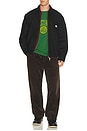 view 4 of 5 Garment Dyed Zip Up Jacket in Black