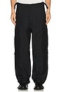 view 1 of 6 PANTALON CARGO ZIP in Black