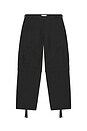 view 6 of 6 PANTALON CARGO ZIP in Black