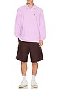 view 3 of 5 Long Sleeve Pique Polo in Lavender
