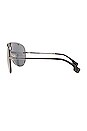 view 3 of 3 0VE2243 Sunglasses in Gunmetal & Grey Mirror Black