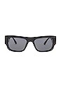 view 1 of 3 0VE4416U Sunglasses in Black & Dark Grey