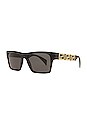 view 2 of 3 Sunglasses in Black & Gold
