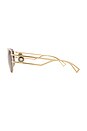 view 3 of 3 Pilot Aviator Sunglasses in Gold