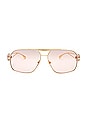 view 1 of 3 Aviator Sunglasses in Pink