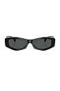 view 1 of 3 Narrow Sunglasses in Black