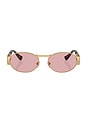view 1 of 3 선글라스 in Gold & Pink