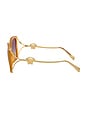 view 3 of 3 Square Sunglasses in Opal Yellow & Violet Mirror Silver
