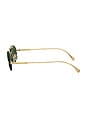 view 4 of 3 Oval Sunglasses in Gold