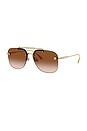 view 2 of 3 Square Sunglasses in Gold