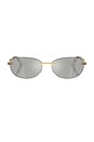 view 1 of 4 Oval Sunglasses in Gold Versace