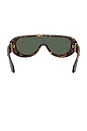 view 5 of 4 Shield Sunglasses in Dark Havana