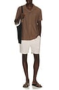 view 3 of 4 Linen Shorts in Sand