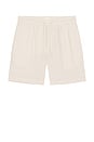 view 4 of 4 Linen Shorts in Sand