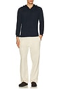 view 3 of 4 BOUCLE JERSEY 후디 in Navy