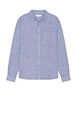 view 1 of 4 Linen Long Sleeve Shirt in Navy