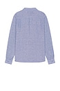 view 2 of 4 Linen Long Sleeve Shirt in Navy
