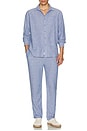 view 4 of 4 Linen Long Sleeve Shirt in Navy