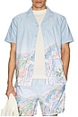 view 3 of 4 Premium Camp Shirt in Light Blue