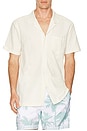 view 3 of 4 Seersucker Camp Shirt in White