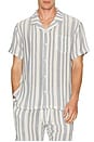view 4 of 5 Basket Weave Camp Shirt in Navy