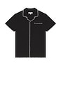 view 4 of 4 EMBROIDERED キャンプシャツ in Black