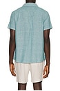 view 2 of 4 Linen Button Down Shirt in Teal