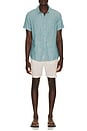 view 3 of 4 Linen Button Down Shirt in Teal