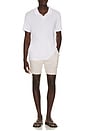 view 3 of 4 Boucle Jersey Polo in White
