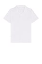 view 4 of 4 Boucle Jersey Polo in White