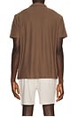 view 2 of 4 Beach Pique Camp Shirt in Brown