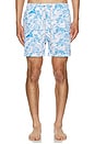 view 3 of 3 4 Way Stretch Volley Swim Short in White