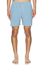 view 3 of 4 Vintage Wash Volley Swim Short in Blue