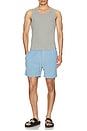 view 4 of 4 Vintage Wash Volley Swim Short in Blue