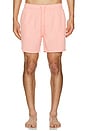 view 3 of 4 Performance Stretch Lined Volley Swim Short in Coral