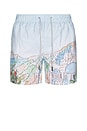 view 1 of 6 Ponji Swim Volley Swim Short in Light Blue