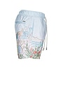 view 3 of 6 Ponji Swim Volley Swim Short in Light Blue