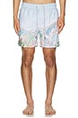 view 5 of 6 Ponji Swim Volley Swim Short in Light Blue