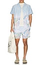 view 6 of 6 Ponji Swim Volley Swim Short in Light Blue