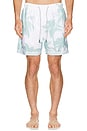 view 3 of 4 Ponji Swim Short in White