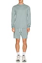 view 3 of 5 Ponto Performance Long Sleeve Tee in Misty Blue Heather