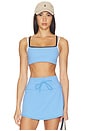 view 1 of 4 Daily Layered Sports Bra in Oasis Blue