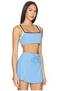view 2 of 4 Daily Layered Sports Bra in Oasis Blue