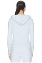view 4 of 5 Halo Mini Fz Hoodie in Soft Sky Heather
