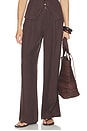 view 1 of 7 Trestles Twill Wide Leg Pant in French Roast
